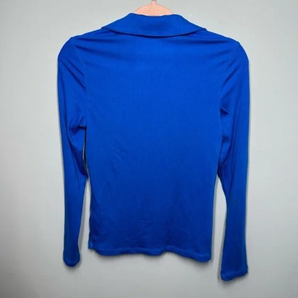 Everlane The Super-Soft Zip Polo Lapis Blue - Picture 5 of 5